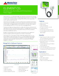 Thumbnail of document Data Sheet - Element CO2 Wireless CO2, Humidity, and Temperature Data Logger